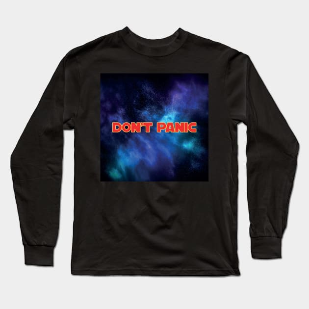 Don't Panic Long Sleeve T-Shirt by marv42